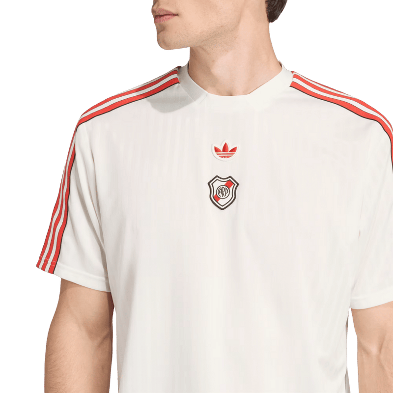 Camisa River Plate Originals Terrace Icons 2025/2026 Adidas Branca Masculina