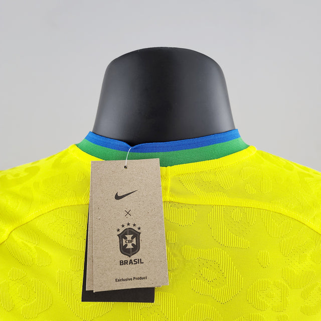Camisa Seleção Brasileira I 2022 Jogador Nike Masculina - Amarela