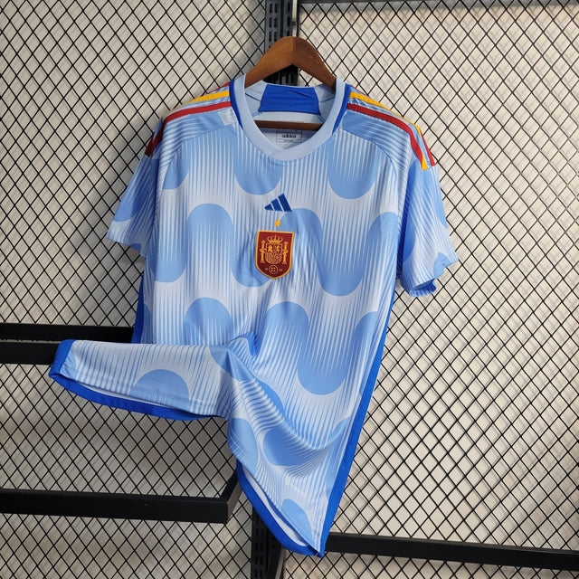 Camisa Seleção da Espanha II 22/23 - Torcedor Adidas Masculina - Azul