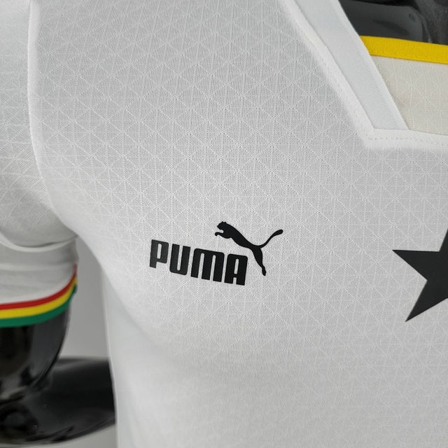 Camisa Seleção da Gana Home 22/23 Jogador Puma Masculina - Branca