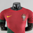 Camisa Seleção de Portugal I 22/23 - Jogador Nike Masculina - Vermelha e verde