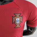 Camisa Seleção de Portugal I 22/23 - Jogador Nike Masculina - Vermelha e verde