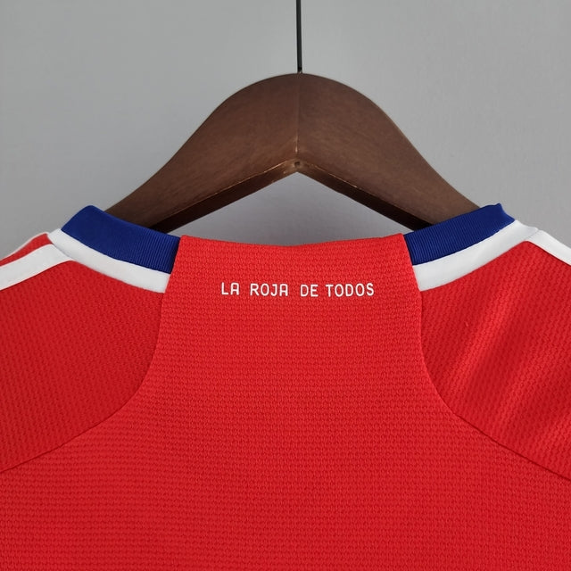 Camisa Seleção do Chile Home 2022 Torcedor Adidas Masculina - Vermelha