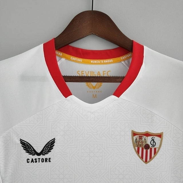 Camisa Sevilla I 22/23 Torcedor Castore Masculina - Branco