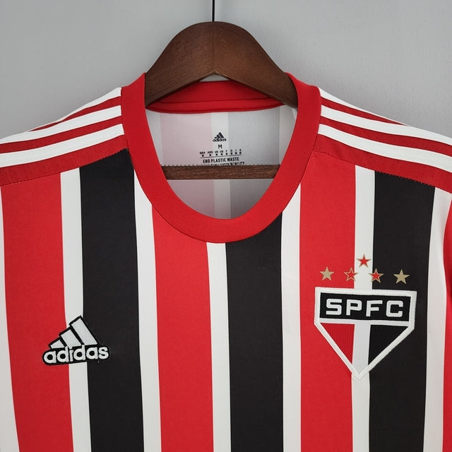 Camisa São Paulo II 22/23 Torcedor Adidas Masculina - Vermelho, Preto e Branco