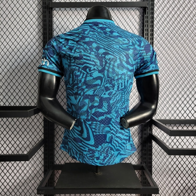 Camisa Tottenham Third 22/23 Jogador Nike Masculina - Azul Royal e Celeste