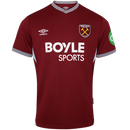 Camisa West Ham Home 2025/2026 Umbro Grená Torcedor Masculina