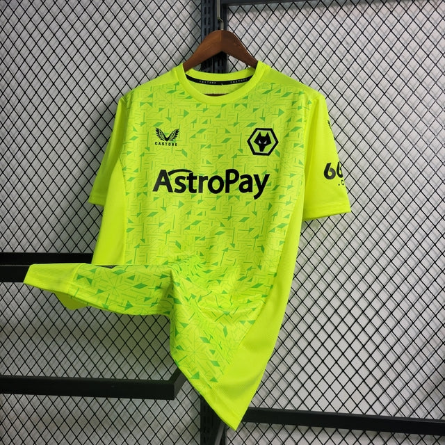 Camisa Wolverhampton Away 23/24 - Torcedor Castore Masculina - Verde