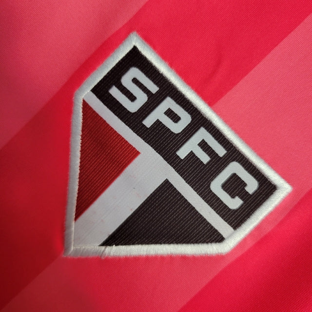 Camisa São Paulo Edição Especial Outubro rosa 22/23 Adidas Torcedor Masculino - Rosa com detalhes em branco