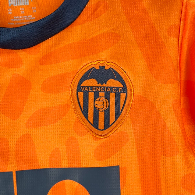 Kit Infantil Valencia III Puma 23/24 - Laranja com detalhes em azul
