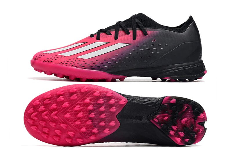 Chuteira Society Adidas X SpeedPortal.1 TF - Rosa/Preto