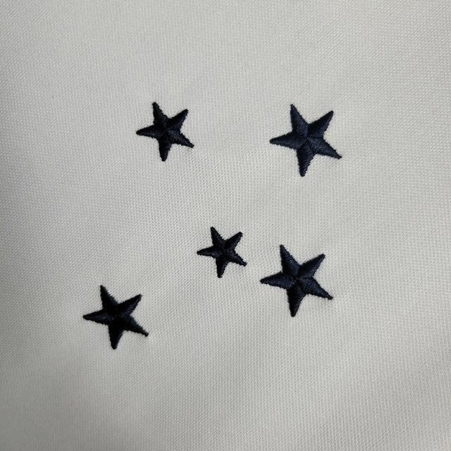 Camisa Cruzeiro Treino III 23/24 Torcedor Adidas Masculino - Branca com detalhes em preto