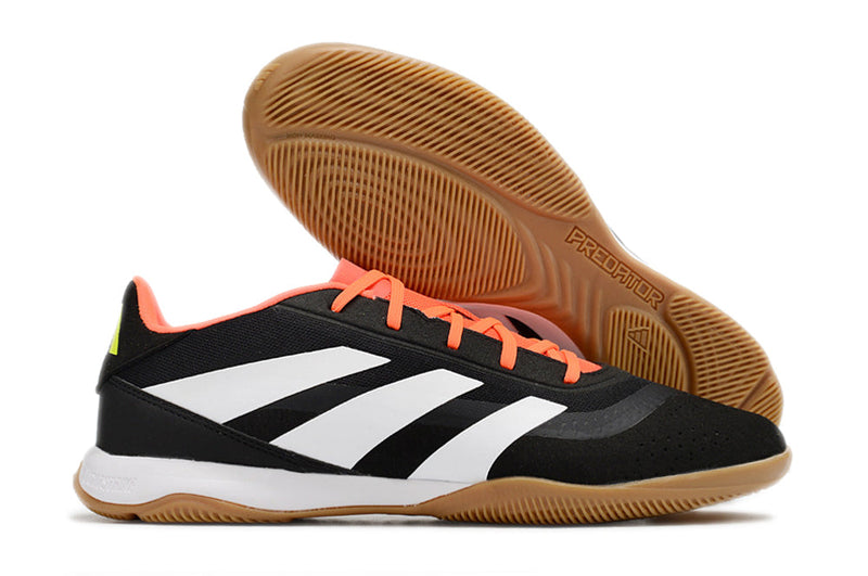 Chuteira Adidas Predator 24 Elite IC Futsal - Preto, Branco e Laranja
