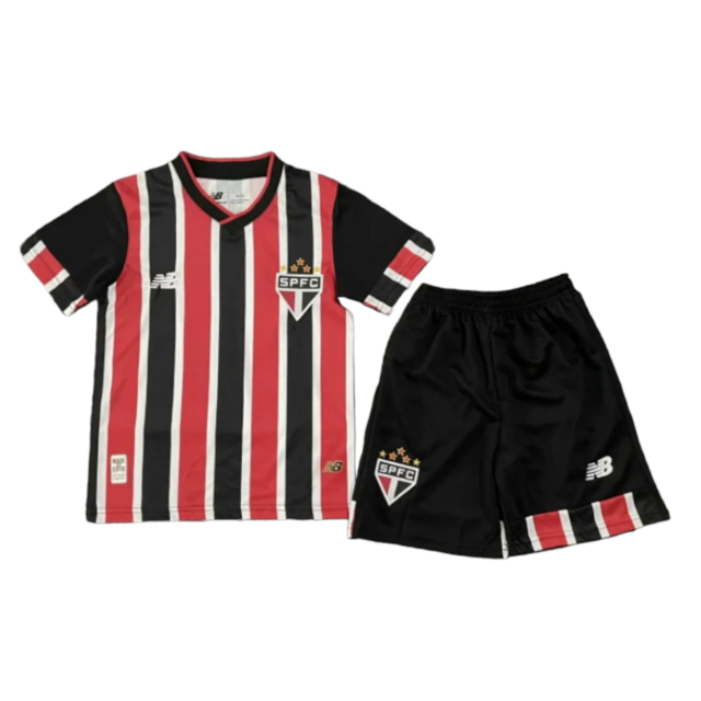 Kit Infantil São Paulo II 24/25 - New Balance - Vermelho e preto