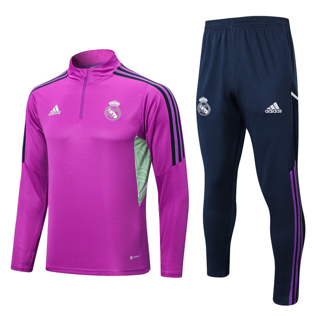 Conjunto Real Madrid 23/24 - Masculino Adidas - Roxo