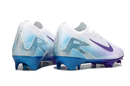 Chuteira Nike Air Zoom Mercurial Vapor 16 Elite FG Campo - Branco e Roxo