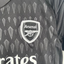 Kit Infantil Arsenal Goleiro Adidas 23/24 - Preto com detalhes em branco