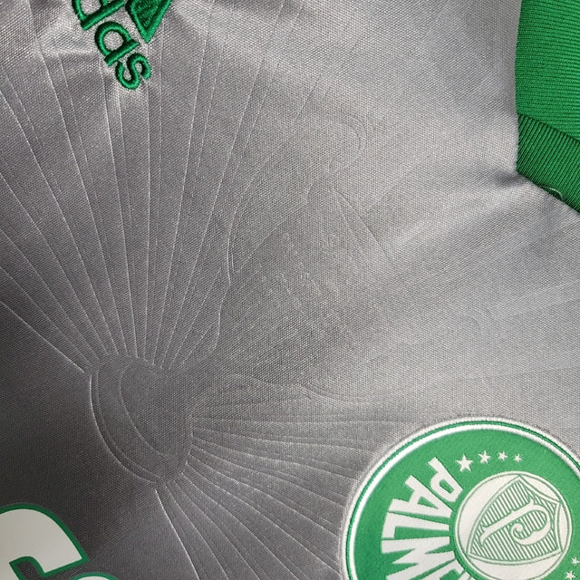 Camisa Retrô Palmeiras III 2015 - Masculina Puma - Cinza com detalhes em verde