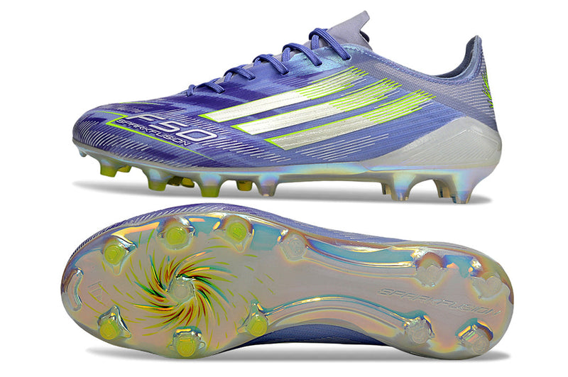 Chuteira Adidas Campo F50 Elite FG - Azul/Verde