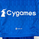 Kit Infantil Juventus Goleiro Adidas 23/24 - Azul com detalhes em branco