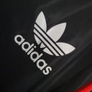 Jaqueta Corta-Vento Flamengo 23/24 Masculina Adidas - Vermelha e preto com detalhes em branco