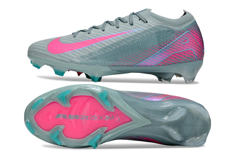 Chuteira Nike Campo Air Zoom Mercurial Vapor 16 Elite FG - Azul e Rosa