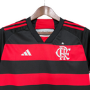 Camisa Flamengo I 24/25 -  Adidas Feminina - Vermelha e preta