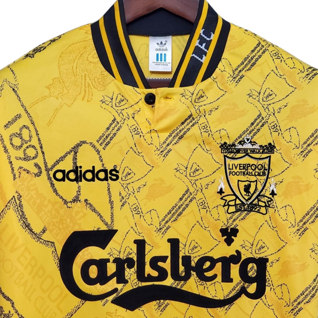 Camisa Liverpool Retrô 1994/1996 Amarela - Adidas
