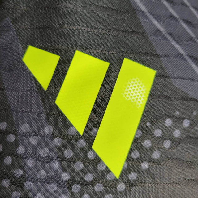 Camisa Seleção Argentina Goleiro 24/25 - Jogador Adidas Masculina - Preta com detalhes em laranja e amarelo