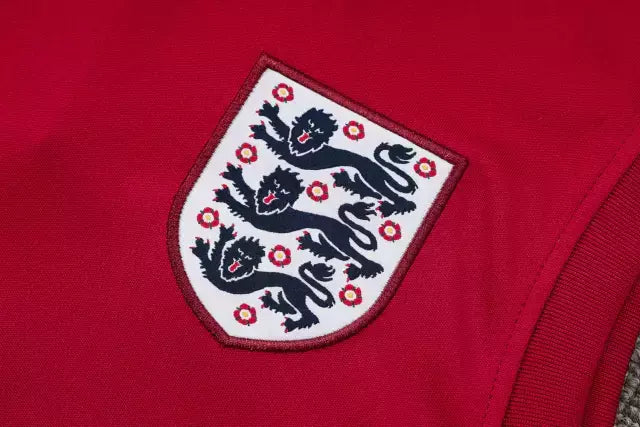 Kit Treino adulto - Camisa e Shorts - Seleção Inglaterra Nike 24/25 - Vermelho e azul
