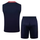 Kit Treino adulto - Camisa e Shorts - Seleção Inglaterra Nike 24/25 - Azul com detalhes em vinho