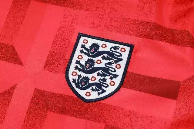 Kit Treino adulto - Camisa e Shorts - Seleção Inglaterra Nike 24/25 - Vermelho e azul