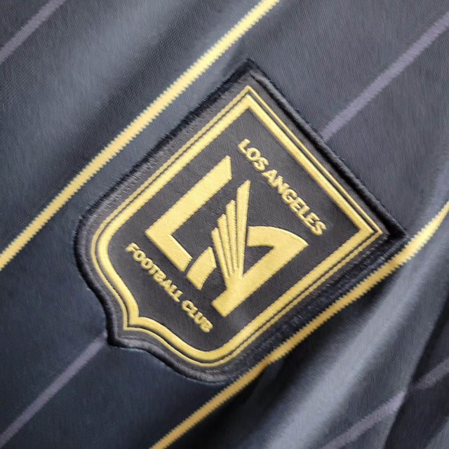Camisa Los Angeles FC I 25/26 - Torcedor Adidas Masculina - Preta com detalhes em dourado