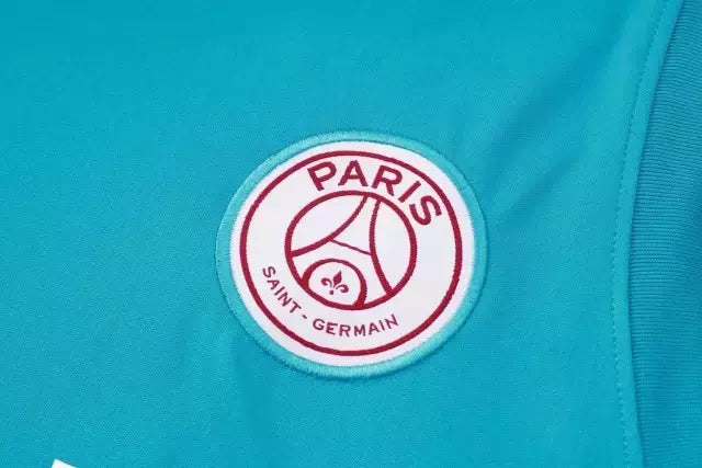 Kit Treino adulto - Camisa e Shorts - Paris Saint-Germain Nike 24/25 - Azul e preto com detalhes em vinho