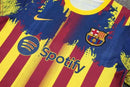 Kit Treino adulto - Camisa e Shorts - Barcelona Nike 23/24 - Amarelo e azul