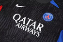 Kit Treino adulto - Camisa e Shorts - Paris Saint-Germain Nike 24/25 - Preto com detalhes em azul e vermelho