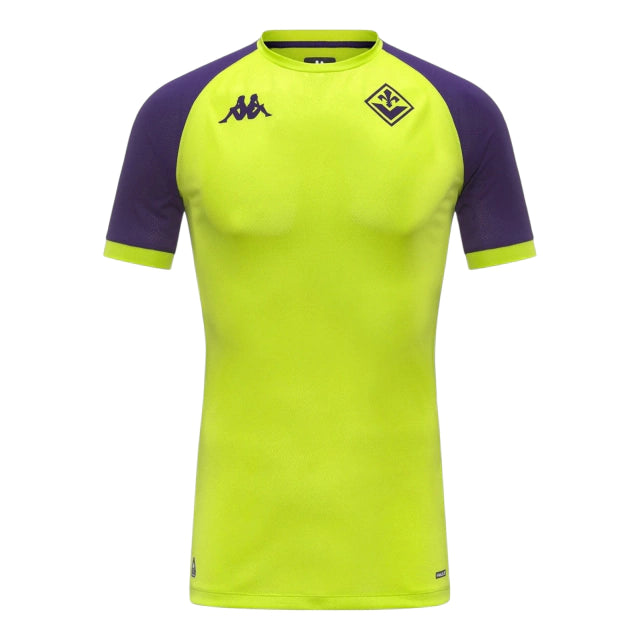 Camisa Fiorentina Treino 25/26 - Torcedor Kappa Masculina - Amarela neon e roxa