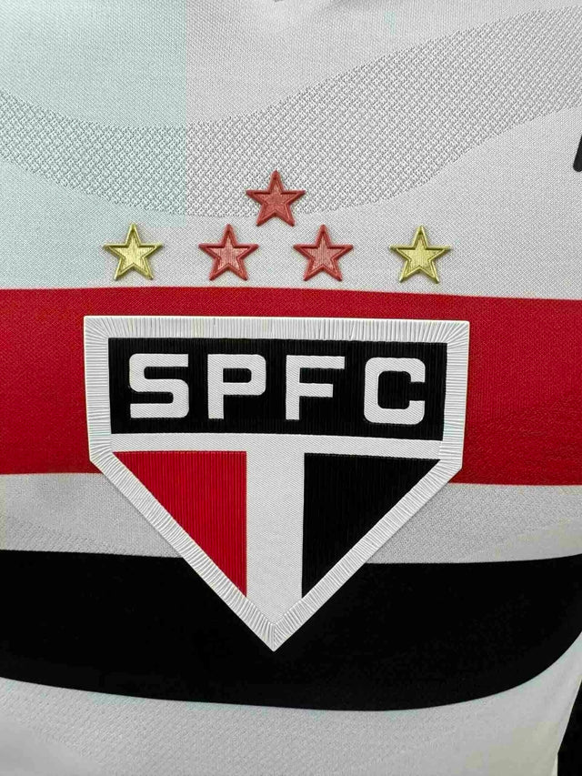 Camisa São Paulo I 25/26 - Jogador New Balance Masculina - Branca