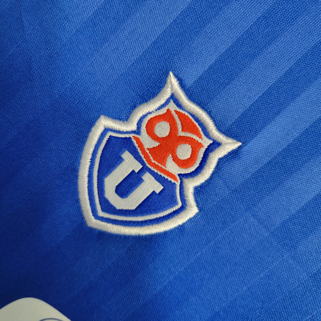 Kit Infantil Universidade de Chile I 23/24- Adidas - Azul com detalhes em vermelho e branco
