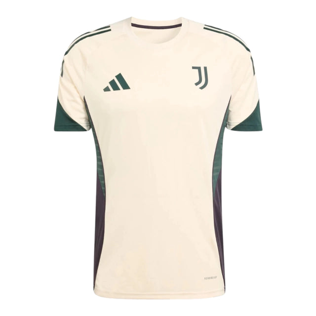 Camisa Juventus Treino 25/26 - Torcedor Adidas Masculina - Bege e verde