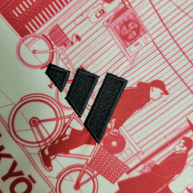 Kit Infantil Japão Edição Especial 23/24 - Adidas - Branco com detalhes em vermelho
