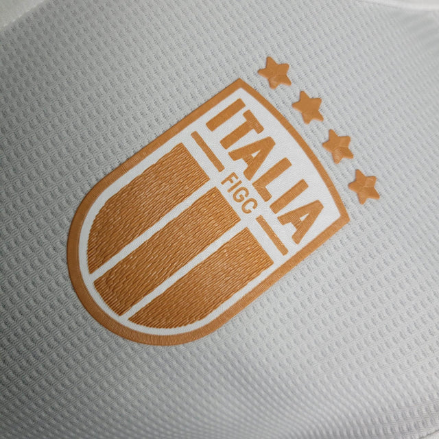 Camisa Seleção da Itália Edição especial 23/24 polo - Jogador Adidas Masculina - Branca
