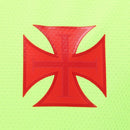 Camisa Vasco da Gama Treino 24/25 - Torcedor Kappa Masculina - Amarela fluorescente com detalhes em preto