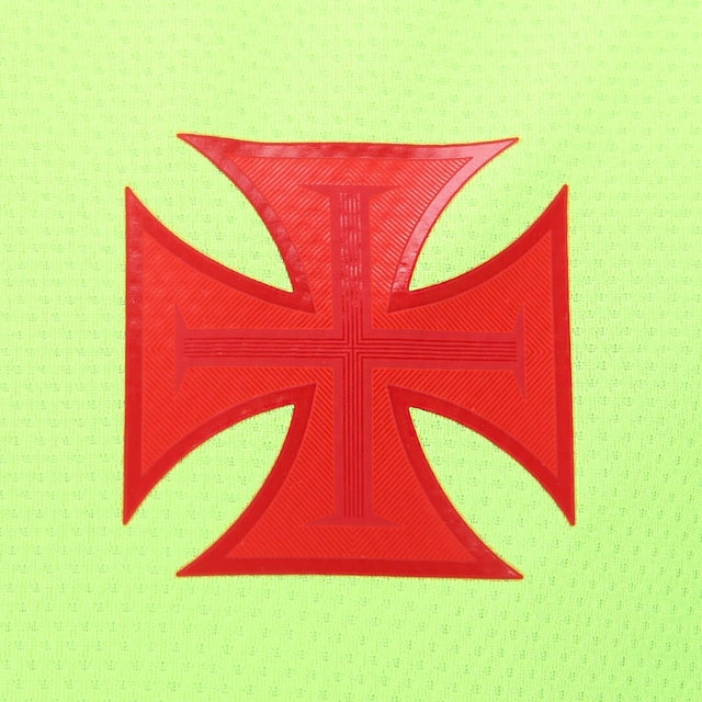 Camisa Vasco da Gama Treino 24/25 - Torcedor Kappa Masculina - Amarela fluorescente com detalhes em preto