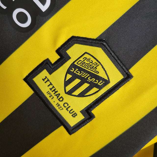 Kit Infantil Al Ittihad I 23/24 - Nike - Amarelo e preto