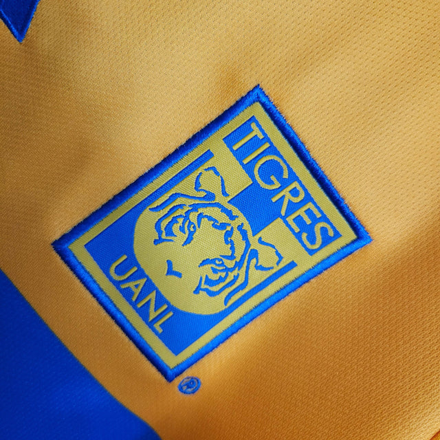 Kit Infantil Tigres I 23/24 - Adidas - Amarelo com detalhes em azul