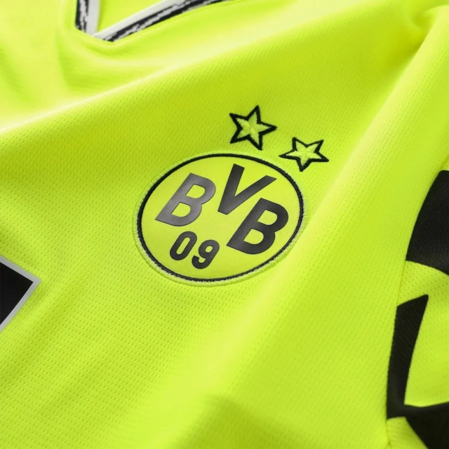 Camisa Borussia Dortmund Edição especial de Aniversário 24/25 - Torcedor Puma Masculina - Amarela neon com detalhes em preto