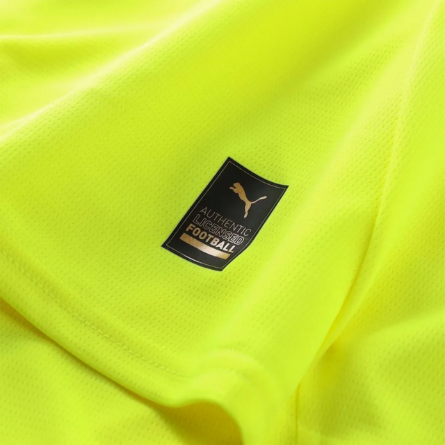 Camisa Borussia Dortmund Edição especial de Aniversário 24/25 - Torcedor Puma Masculina - Amarela neon com detalhes em preto