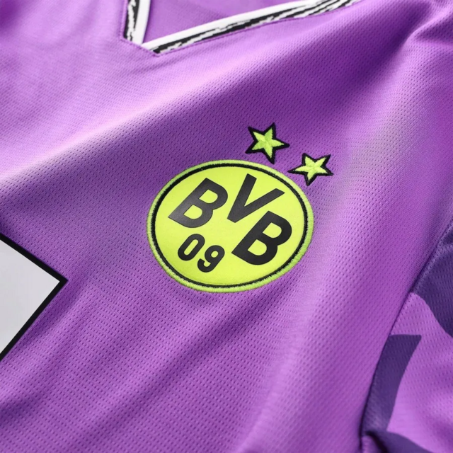 Camisa Borussia Dortmund Edição especial de Aniversário 25/26 - Torcedor Puma Masculina - Roxa com detalhes em preto