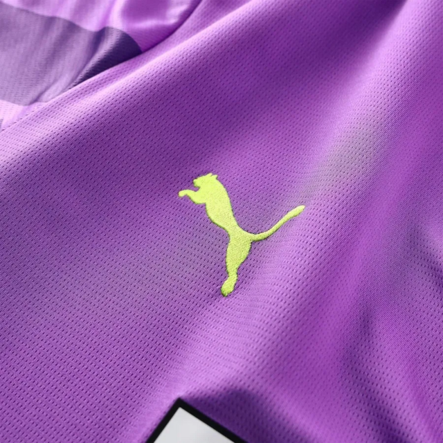 Camisa Borussia Dortmund Edição especial de Aniversário 25/26 - Torcedor Puma Masculina - Roxa com detalhes em preto